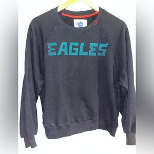 Just Madison Boutique Black Crewneck Sweatshirt with Eagles Logo, Sz Medium, BN